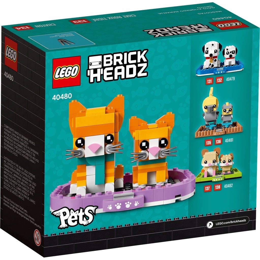 เลโก้ LEGO BrickHeadz 40480 Ginger Tabby