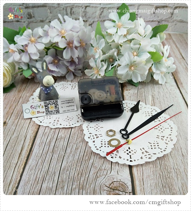 ชุดเครื่องนาฬิกา QUARTZ สำหรับงาน DIY พร้อมเข็มนาฬิกา แบบที่ 1