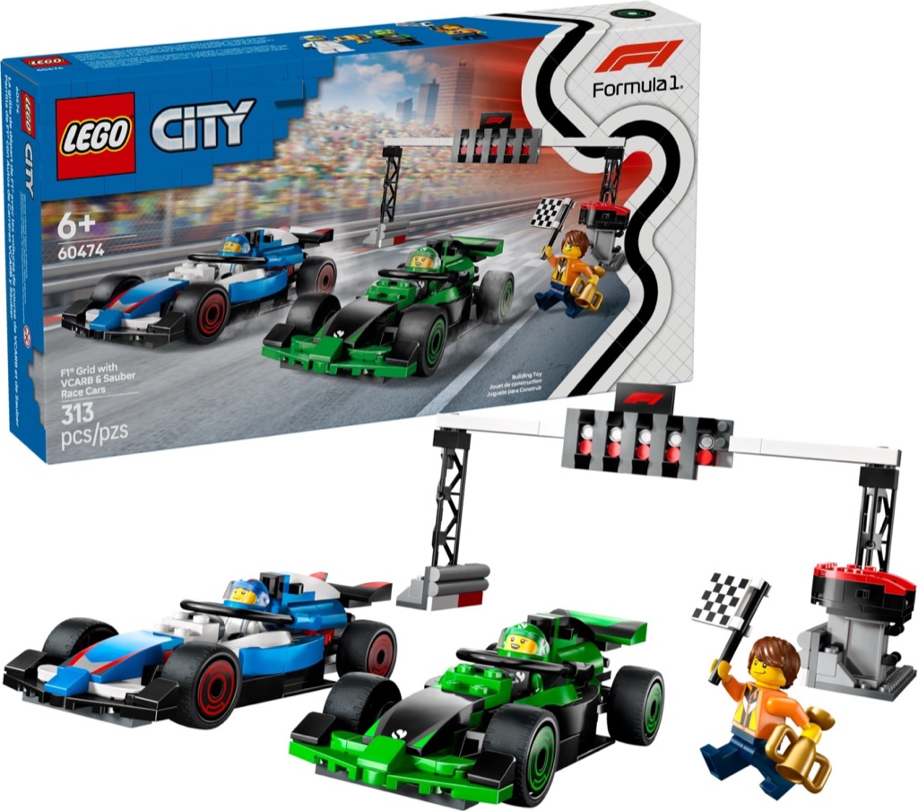 เลโก้ LEGO City 60474 F1 Grid with VCARB & Sauber Race Cars