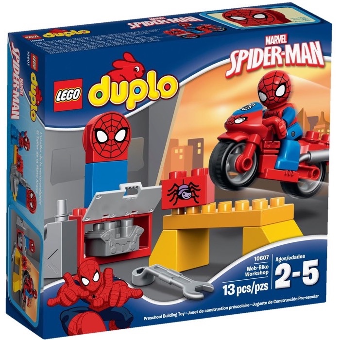 LEGO Duplo 10607 Super Heroes Spider-Man Web-Bike Workshop