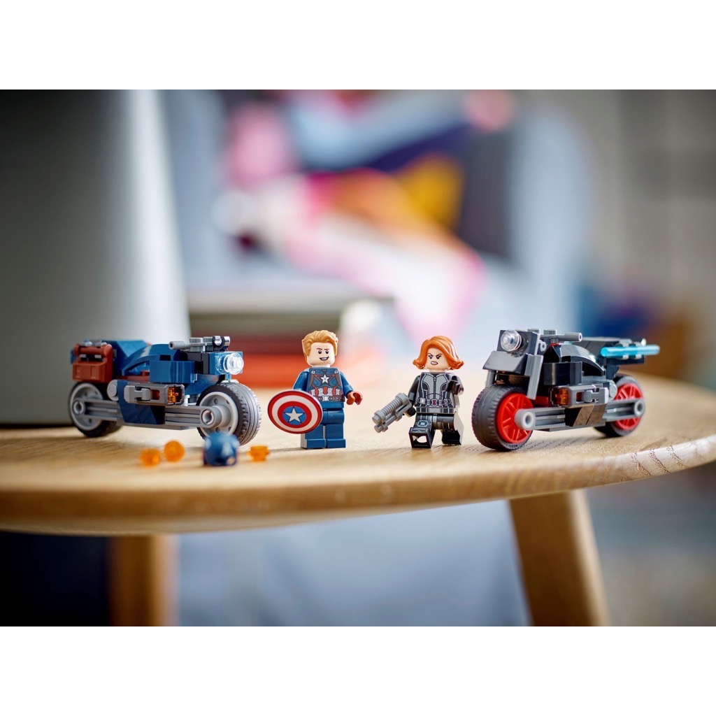 เลโก้ LEGO Super Heroes 76260 Black Widow & Captain America Motorcycles