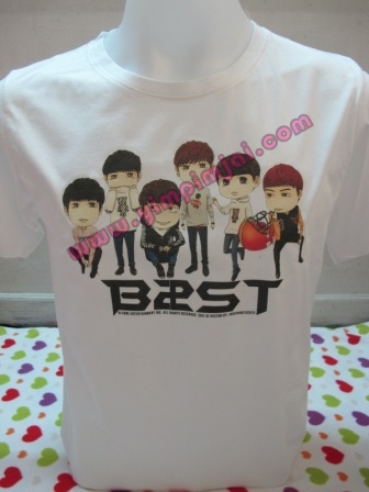 เสื้อยืดลายการ์ตูน B2ST