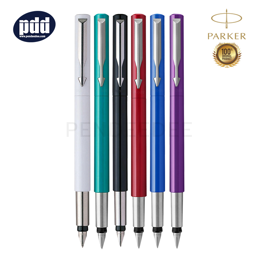 PARKER VECTOR FOUNTAIN PEN BLUE ปากกาหมึกซึม ป๊าคเกอร์ เว็คเตอร์ น้ำเงิน