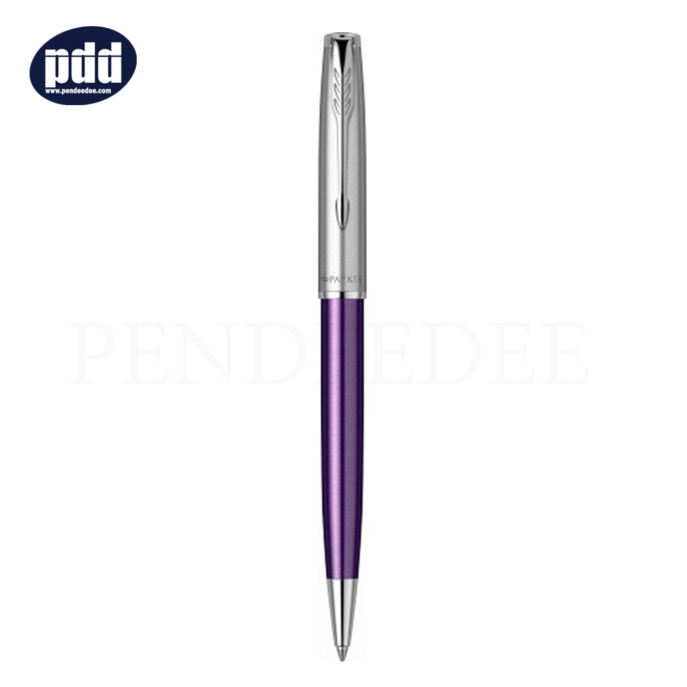 PARKER Sonnet Essentials Violet CT Ballpoint Pen ปากกาลูกลื่น ป๊ากเกอร์ ซอนเนต อะเซนเชิล ไวโอเล็ต คลิปเงิน