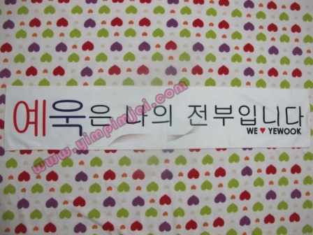 ผ้าเชียร์ we love yewook