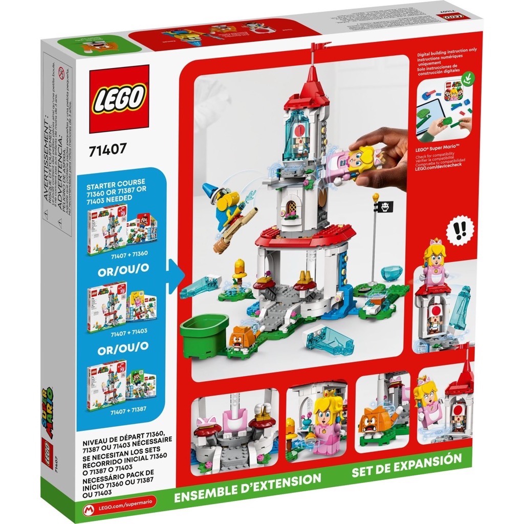 เลโก้ LEGO Super Mario 71407 Cat Peach Suit and Frozen Tower