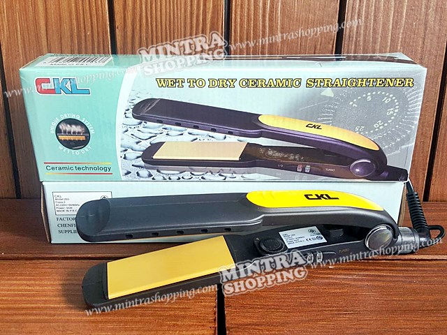 CKL-203 เครื่องหนีบผม WET TO DRY ปรับความร้อนได้ถึง 5 ระดับ พร้อมปุ่มTurbo Boost