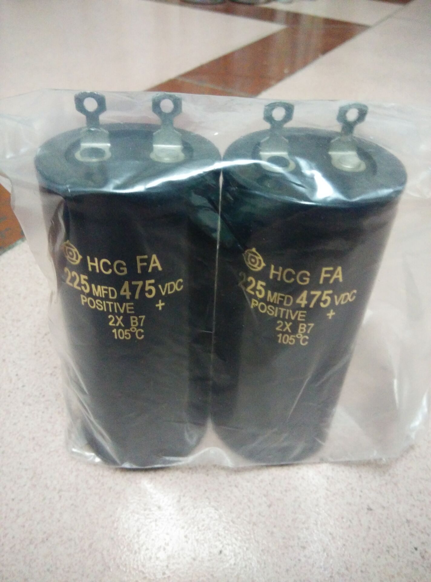 Hitachi capacitor Nippon 475v 225uf 50*100mm