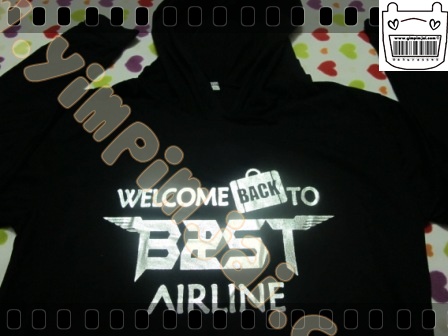 เสื้อ hood สกรีน B2ST ฟอยเิงิน