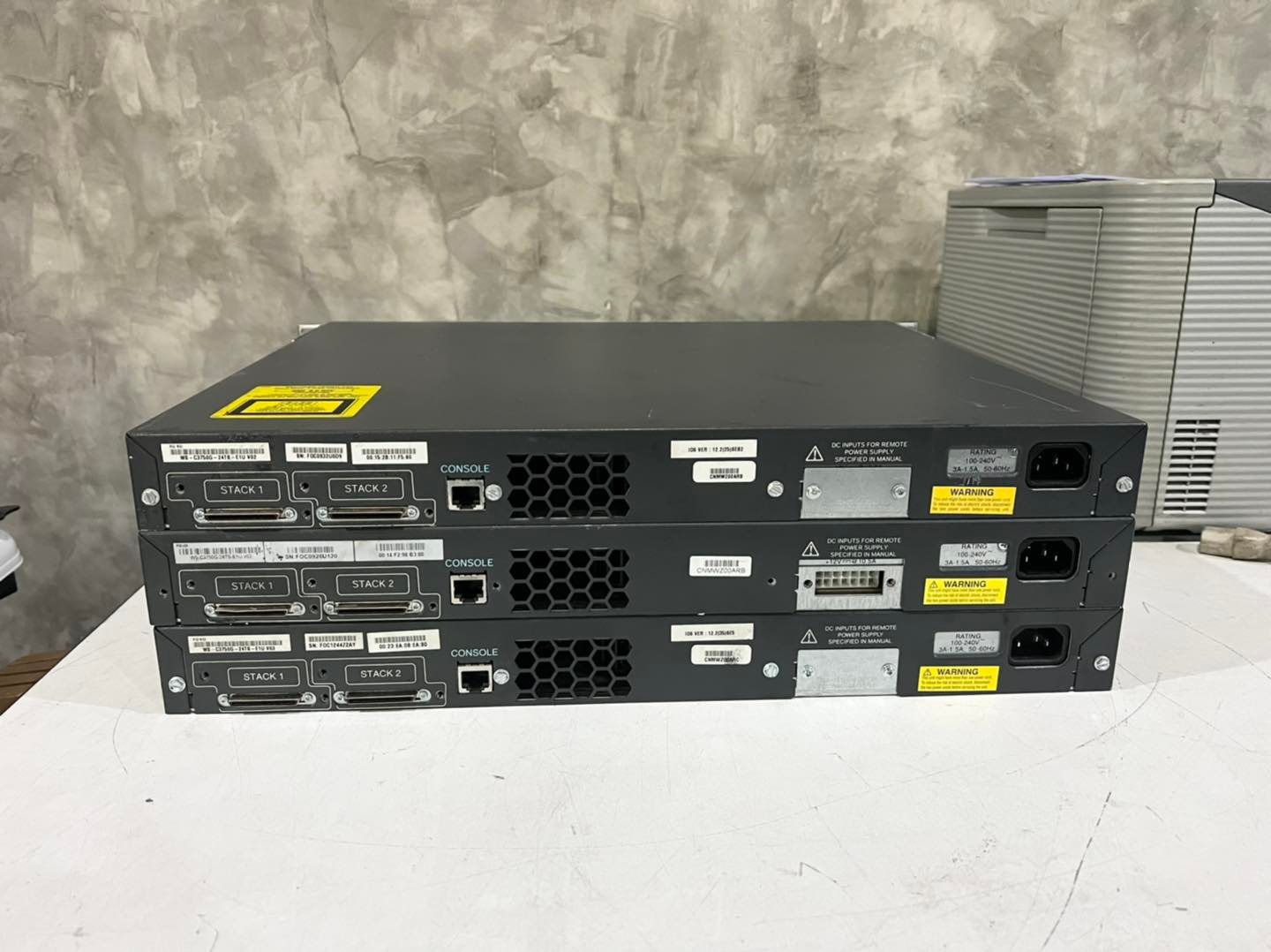 Cisco 3750G-24TS-E layer 3 มือ 2 พร้อมใช้งาน