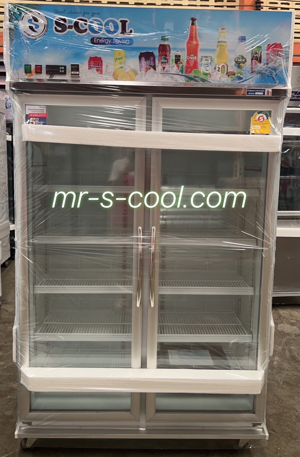 ตู้แช่เย็น 2 ประตู ยี่ห้อ S-Cool รุ่น SM-HA112-V2 ความจุ 21.7 คิว