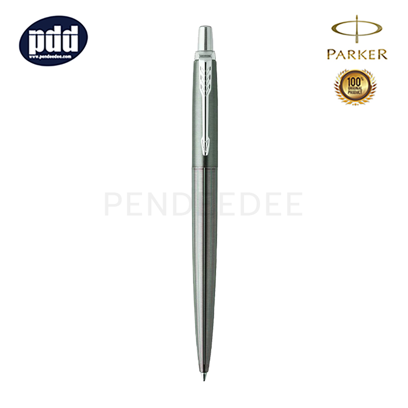 PARKER Jotter Premium Oxford Green Pinstripe CT Ballpoint Pen ปากกาลูกลื่น ป๊ากเกอร์ จ๊อตเตอร์ พรีเมี่ยม อ๊อกซ์ฟอร์ดกรีน สีเขียวเทา คลิปเงิน