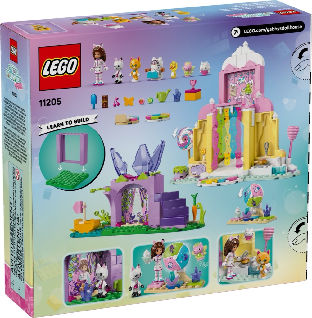 เลโก้ LEGO Gabby's Dollhouse 11205 Sweet Treat Mountain & Kitty Garden