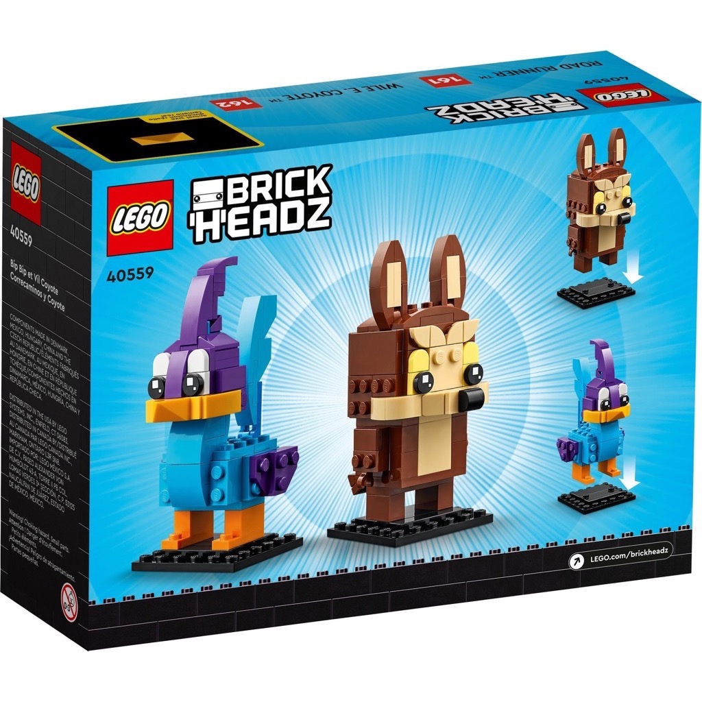 เลโก้ LEGO BrickHeadz 40559 Road Runner & Wile E. Coyote