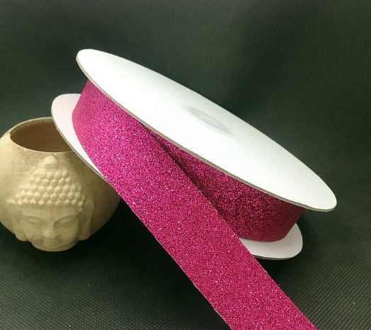 แถบกลิตเตอร์ PU ขนาด กว้าง 2.5 ซม. มีให้เลือก 5 สี #FB11