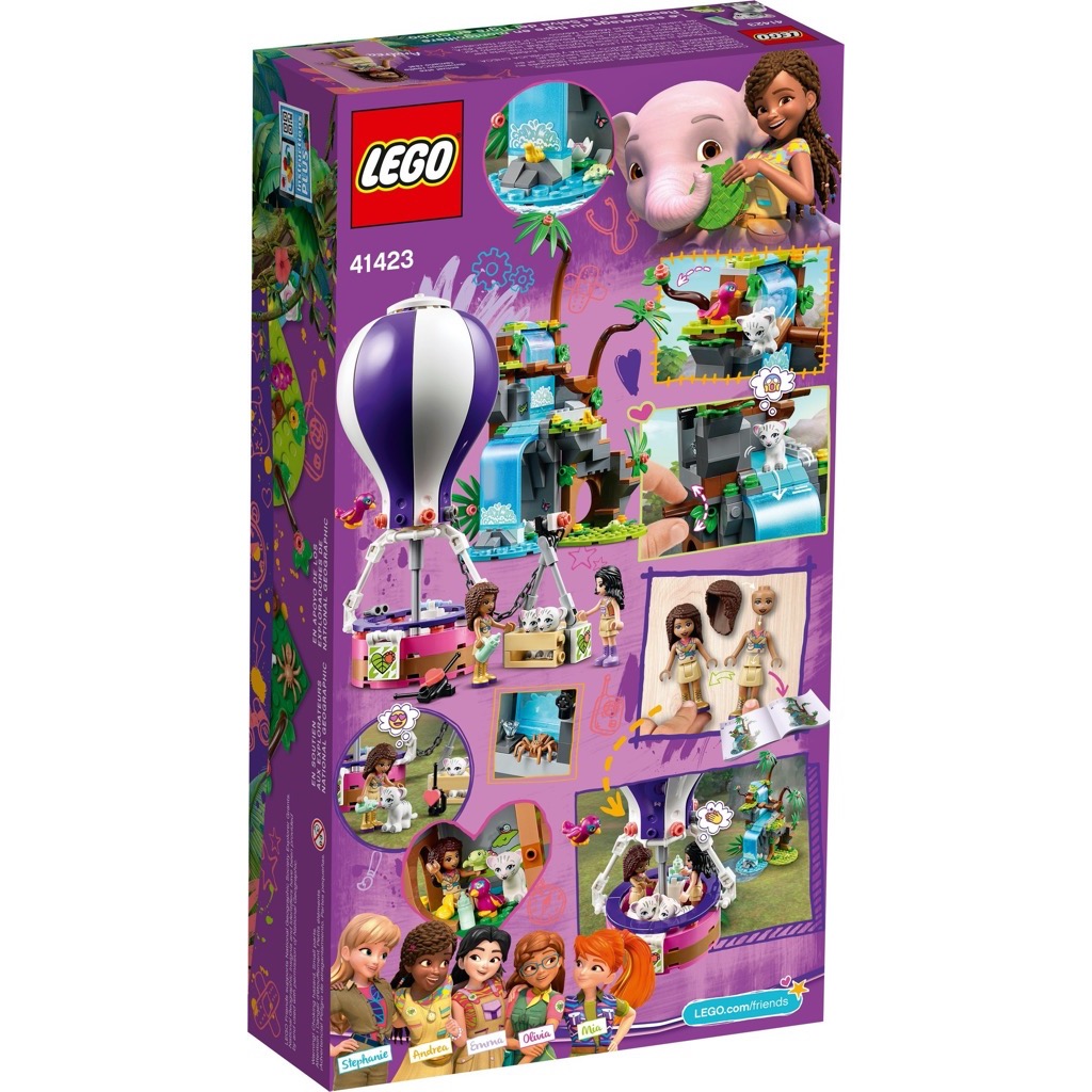 เลโก้ LEGO Friends 41423 Tiger Hot Air Balloon Jungle Rescue