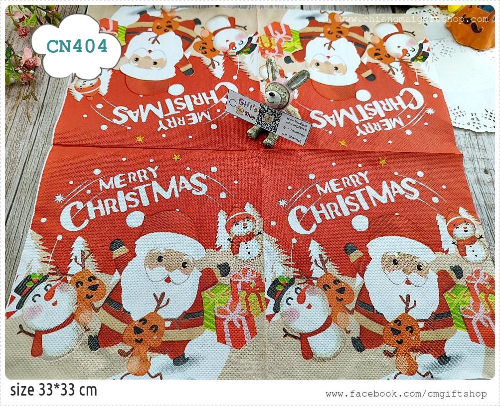 กระดาษแนปกิ้น, ลายซานตาคลอส, ลายซานต้า, ลายตุ๊กตาหิมะ, ลายคริสต์มาส, ลายเทศกาล, พื้นหลังสีแดง, ลายเกี่ยวกับคริสต์มาส, ลายอุปกรณ์ตกแต่งวันคริสต์มาส, ลายตัวอักษรmerrychristmas