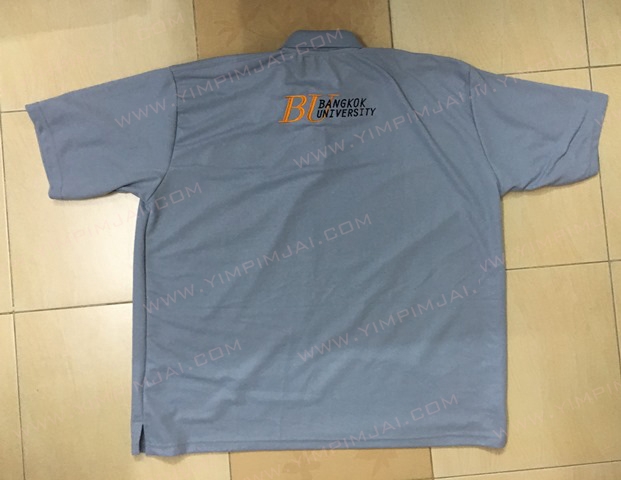 เสื้อโปโลสั่งปัก BU Bangkok university