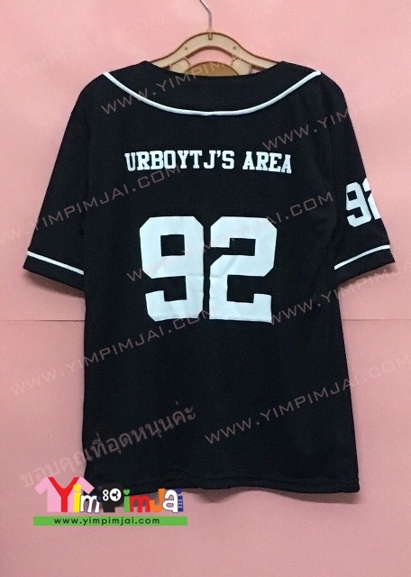 ตัวอย่างเสื้อเบสบอลแฟนคลับ i love TJ