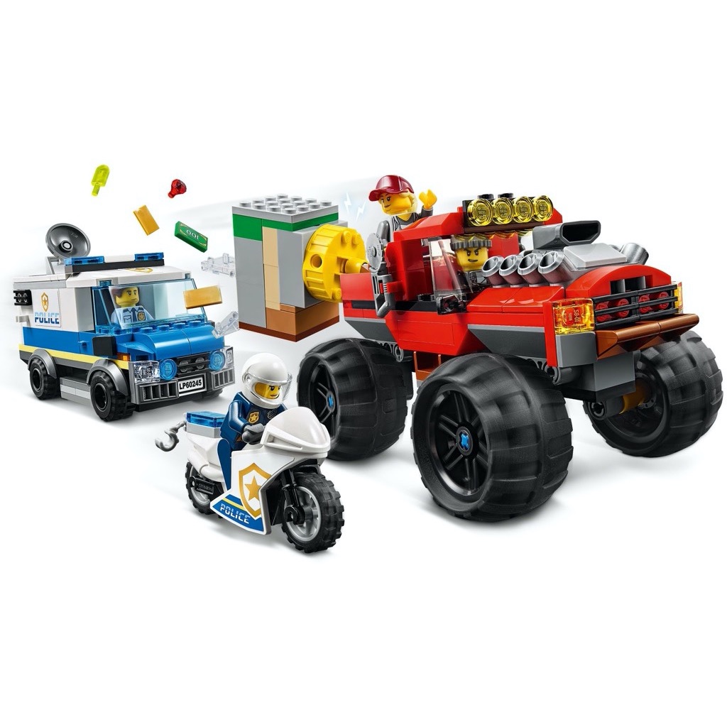 เลโก้ LEGO City 60245 Police Monster Truck Heist (กล่องไม่สวย-Damaged Box)
