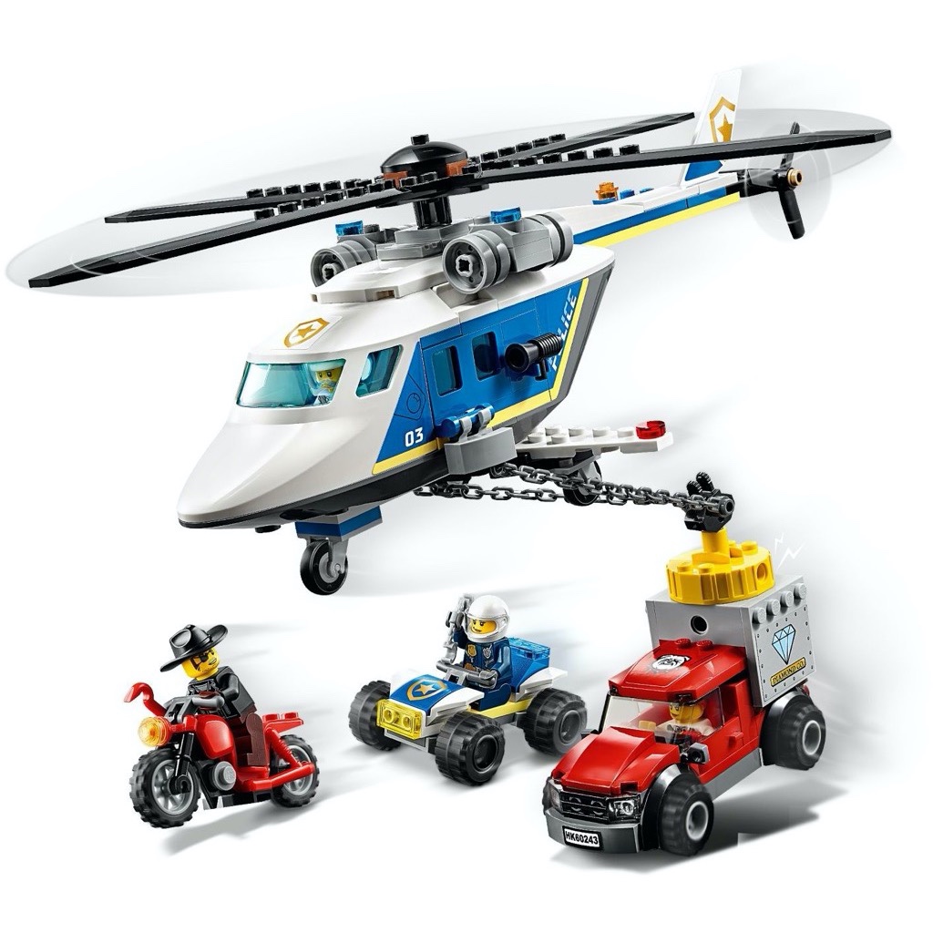 เลโก้ LEGO City 60243 Police Helicopter Chase