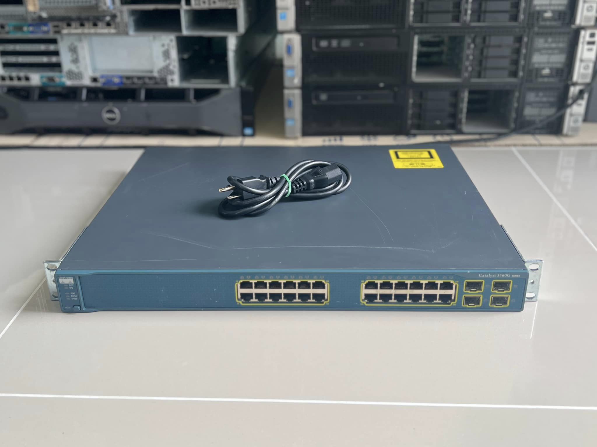 cisco 3560g 24port layer3 gigabit สวิทมือสองพร้อมใช้งาน