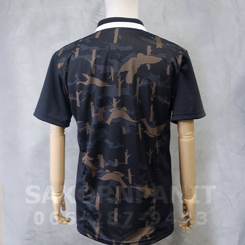 โปโลลายพรางดำ ต่อข้างดำ /อุทยานฯ (ผ้ากีฬา).