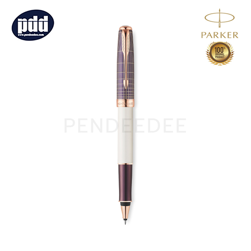 ปากกาสลักชื่อ PARKER ปากกา ป๊าคเกอร์ โรลเลอร์บอล ซอนเนต ซิสเล่ย์ เพอเพิ่ล เพิร์ล - PARKER Sonnet Executive Cisele Purple Pearl Rollerball Pen