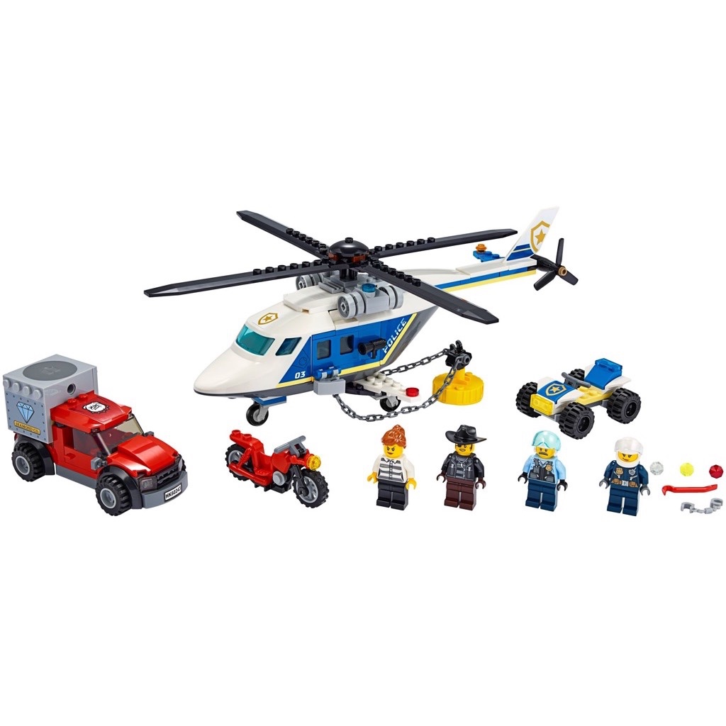 เลโก้ LEGO City 60243 Police Helicopter Chase