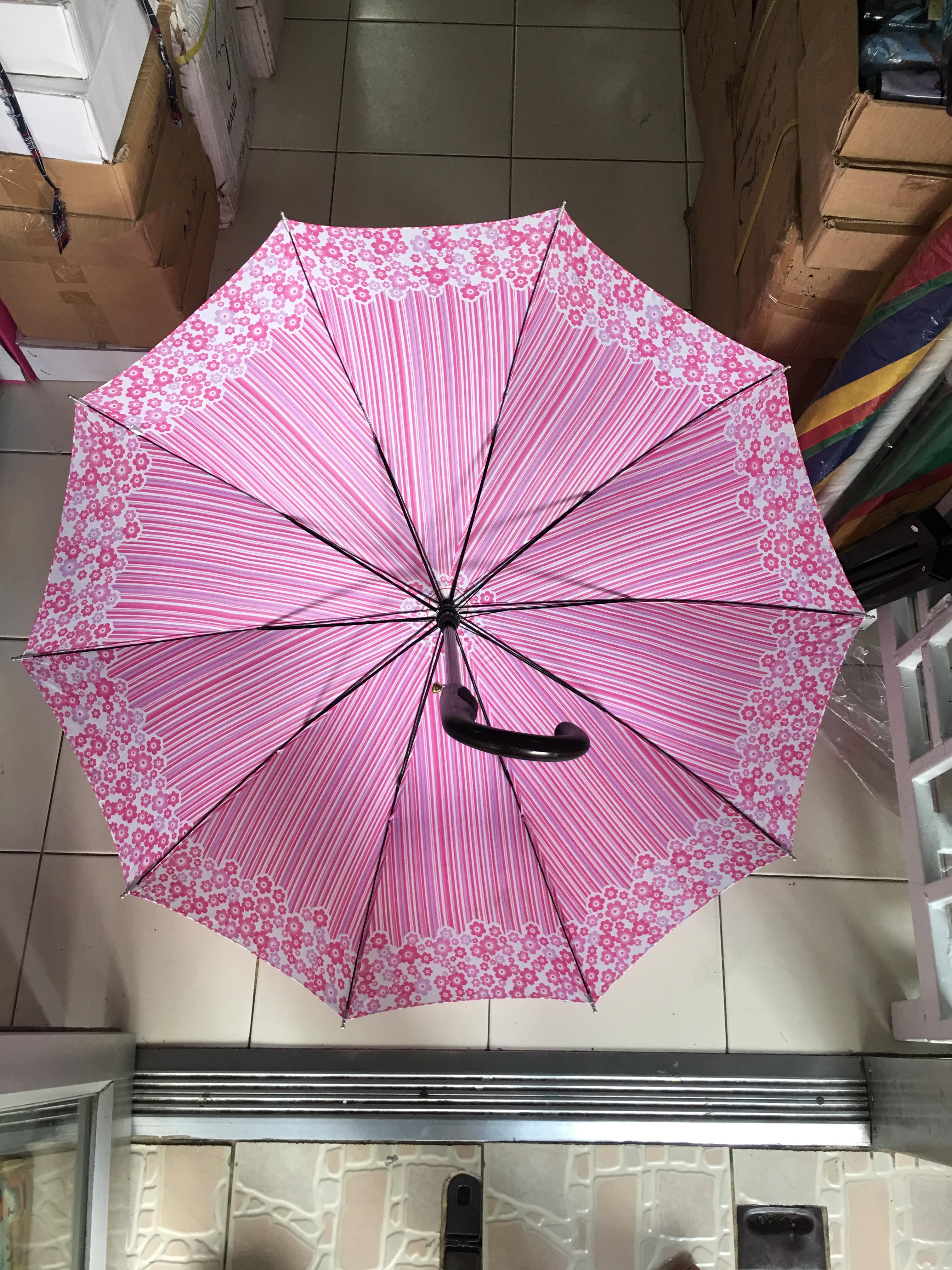 ร่มตอนเดียว22 8ก้านรหัสลายดอกไม้