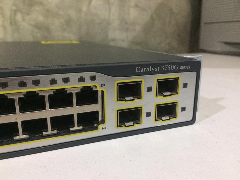 Cisco 3750G 24 port L3 มือ 2 พร้อมใช้งาน