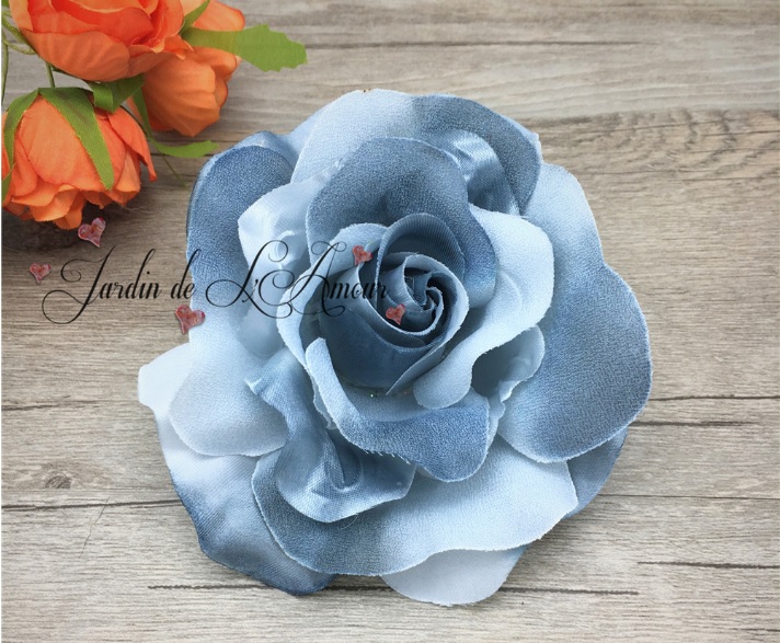 กิ๊บดอกไม้ผ้าเนื้อดี งานสไตล์เกาหลี ดอกเดียวครบ จบ งาน#CR25