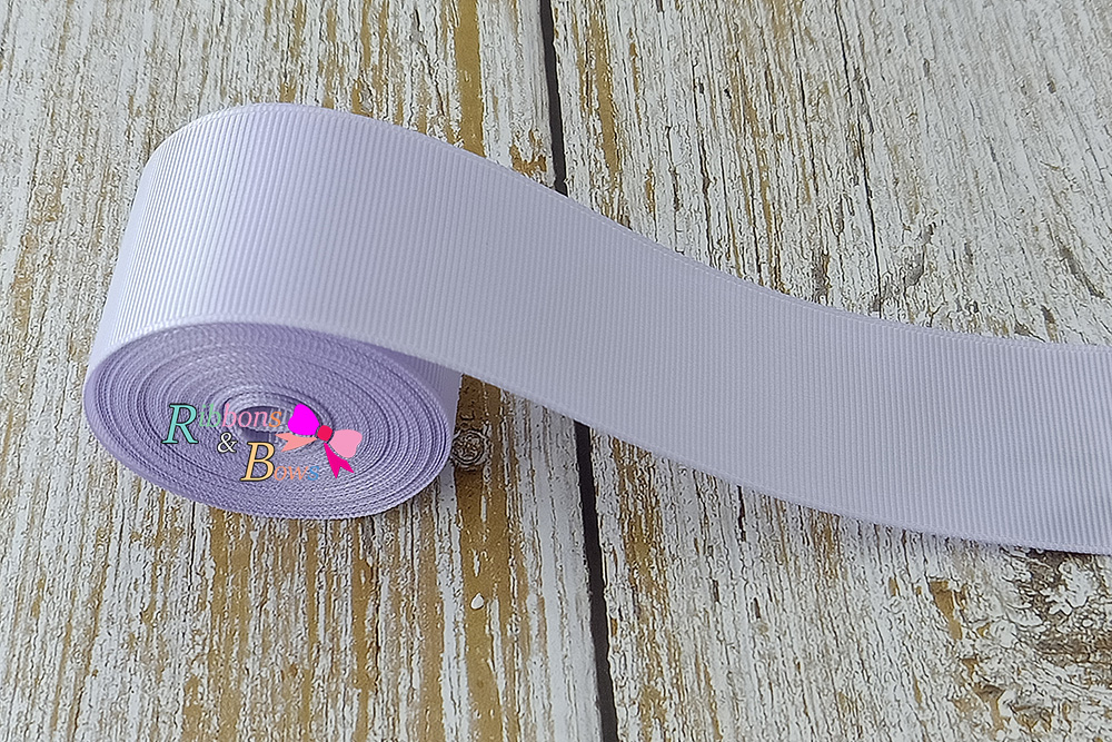 ริบบิ้นผ้าลูกฟูก สีม่วงอ่อน (420#Lilac mist) #PC18