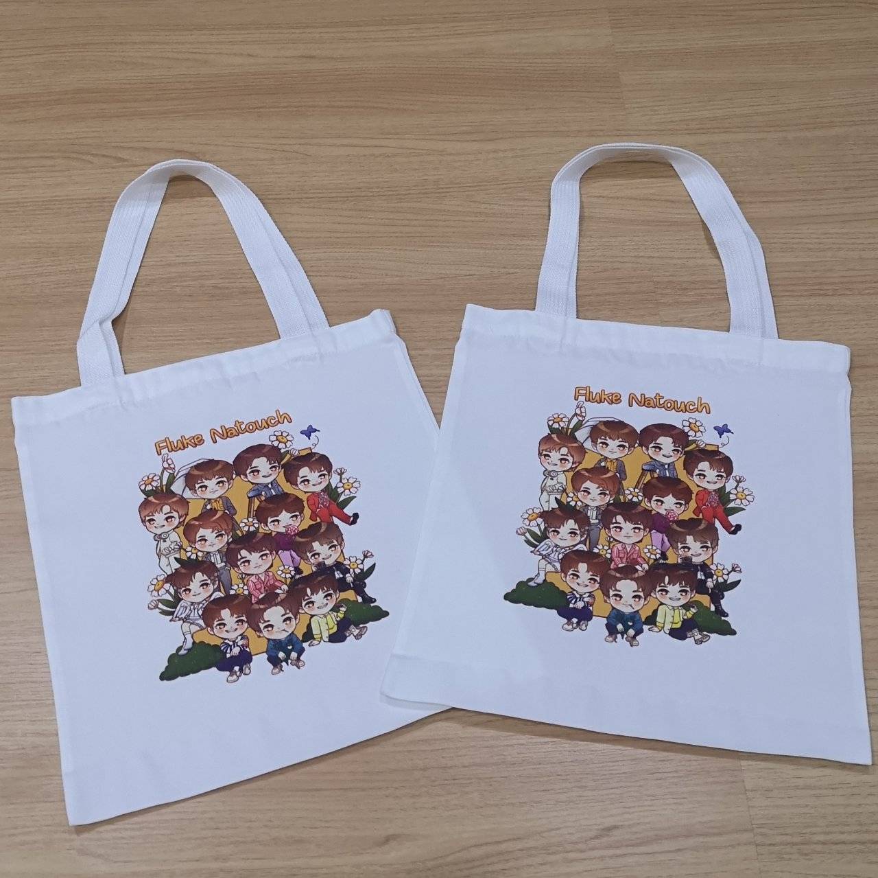 สกรีนกระเป๋าผ้า สกรีนถุงผ้า แบบเต็มใบ