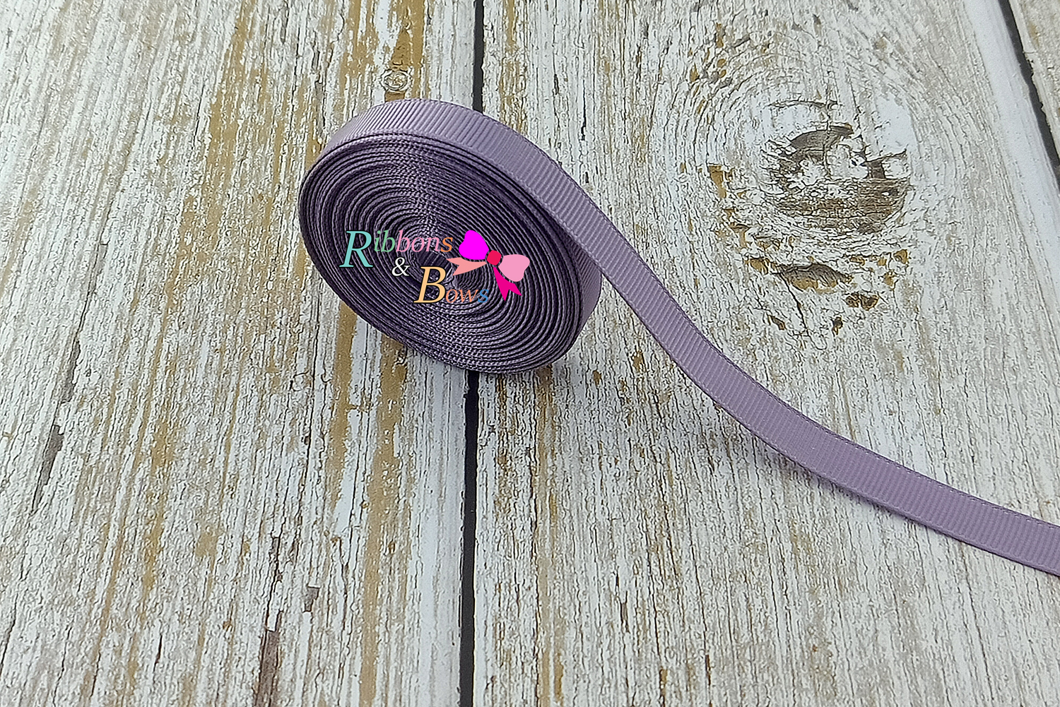 ริบบิ้นผ้าลูกฟูก สีม่วง (434 fresco) #PC20