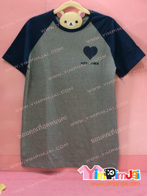 เสื้อฮู้ด เสื้อรุ่น สีเทา แขนสั้นกรมท่า สกรีนตามสั่ง Super Show 6