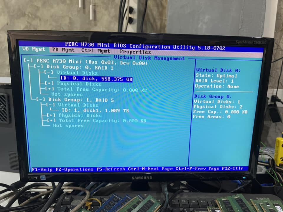 dell r730 2cpu 128gb 24cores เซิฟเวอร์แรงมือสองพร้อมใช้งาน