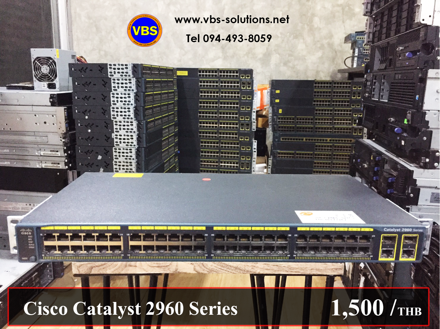 Cisco 2960 48TC-L ประกัน 3 เดือน มือ 2 พร้อมใช้งาน