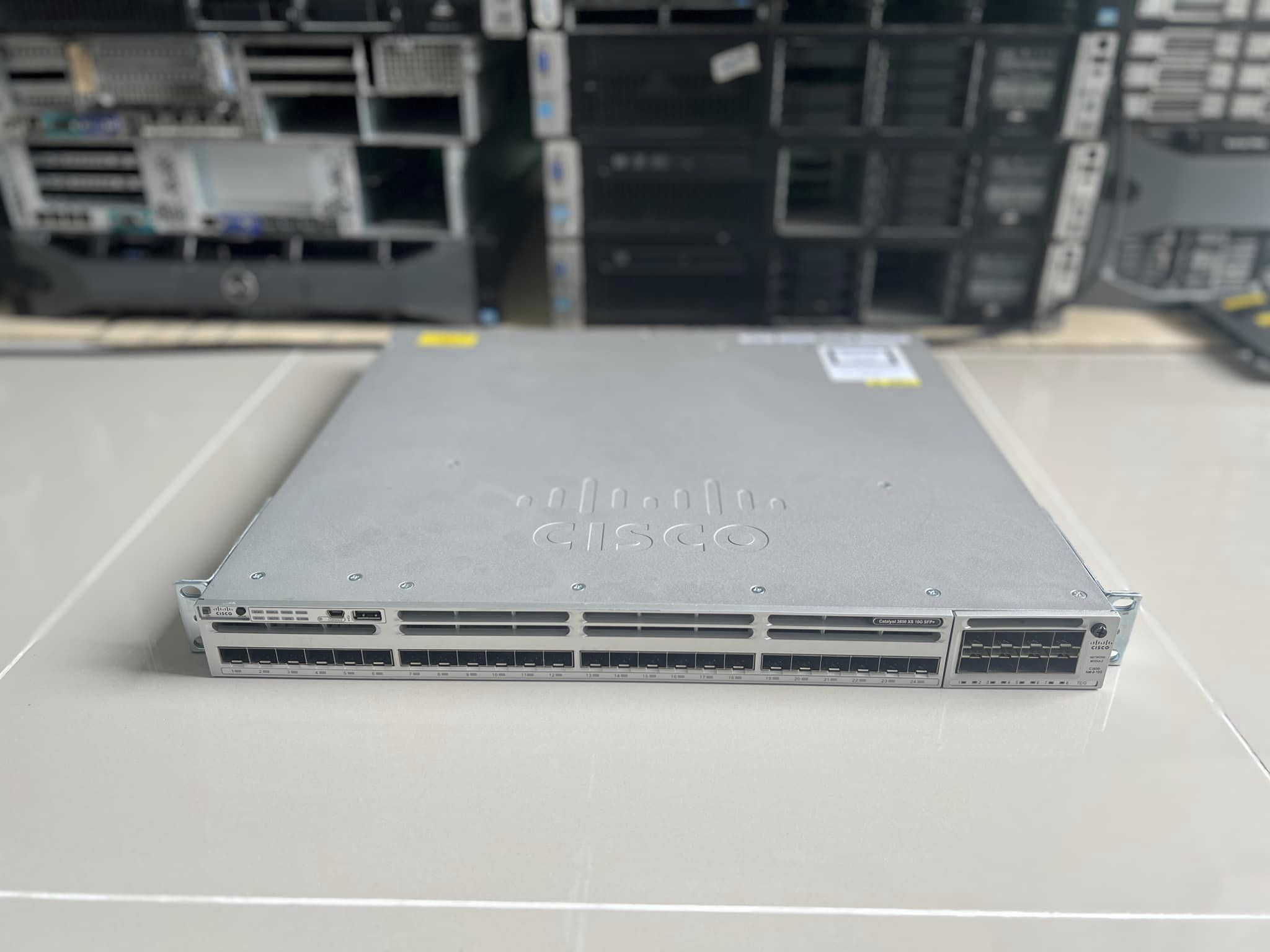 Cisco 3850XS 10G SFP 24 port layer 3 สวิท10gมือสองพร้อมใช้งาน