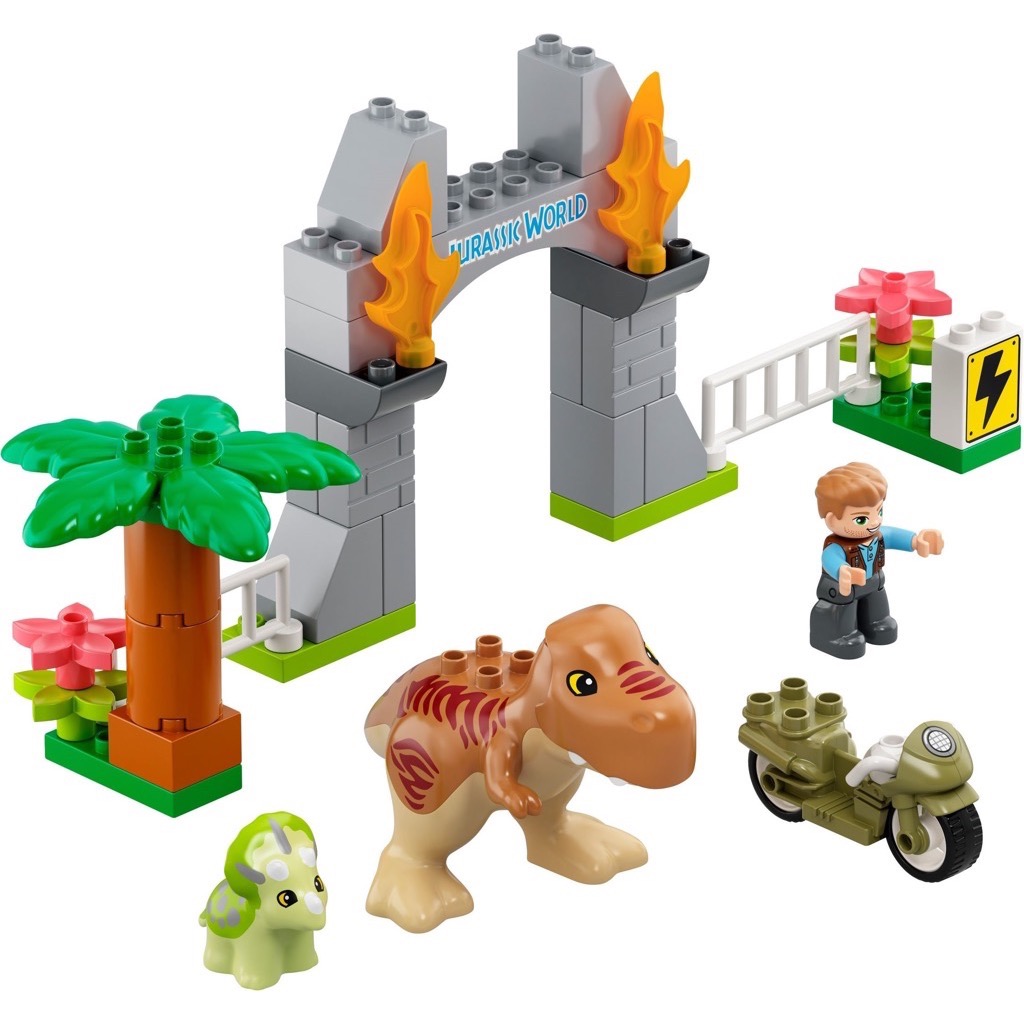 เลโก้ LEGO Duplo 10939 T. rex and Triceratops Dinosaur Breakout