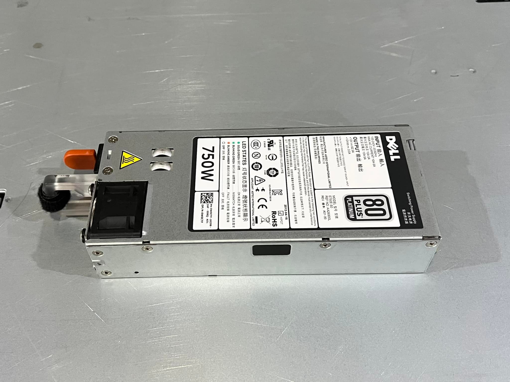 power supply 750W dell r620 มือ 2 พร้อมใช้งาน