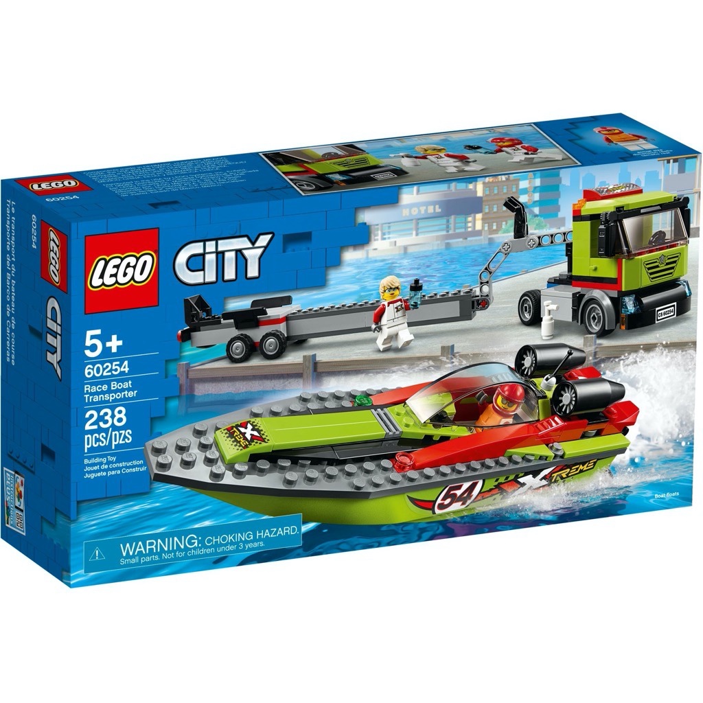 เลโก้ LEGO City 60254 Race Boat Transporter