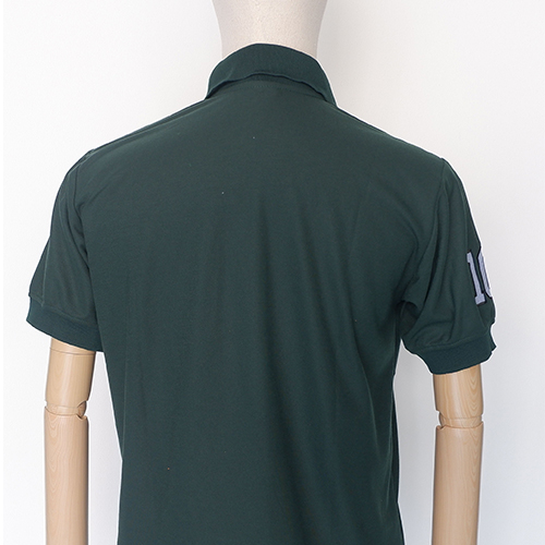 โปโลสีเขียวหัวเป็ด ปักแขนขวา"10"