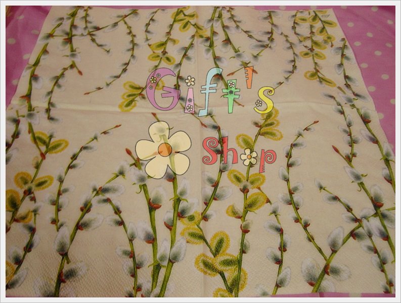 กระดาษแนปกิ้น ลายดอกกระดุมสีขาว, ลายดอกไม้สีเหลือง, ลายดอกไม้สีขาว, พื้นหลังสีขาว, พื้นหลังสีอ่อน, พื้นหลังสีครีม