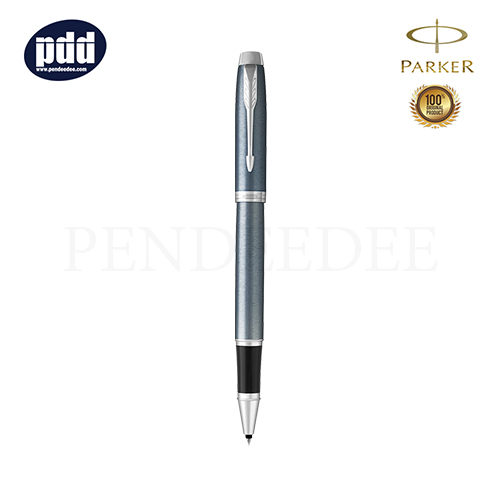 PARKER IM Blue Grey CT Rollerball Pen ปากกาโรลเลอร์บอล ป๊ากเกอร์ ไอเอ็ม ฟ้าเทา คลิปเงิน