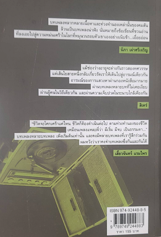 เพลงนี้คือเพลงของเธอ โลกของคนนอนไม่หลับ คมสัน นันทจิต รวมคอลัมน์ Moment by Moment จากนิตยสาร IMAGE
