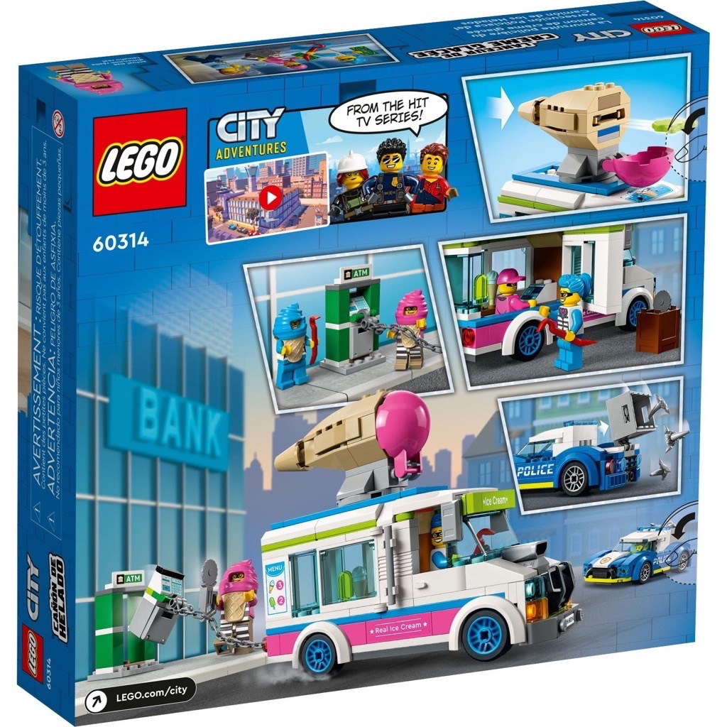 เลโก้ LEGO City 60314 Ice Cream Truck Police Chase