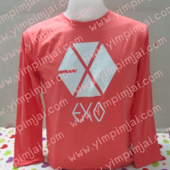 เสื้อยืดแขนยาว สกรีน EXO
