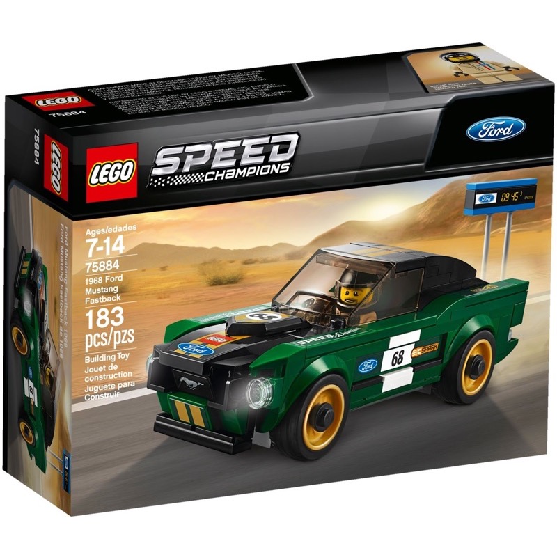 LEGO Speed Champions 75884 เลโก้ 1968 Ford Mustang Fastback