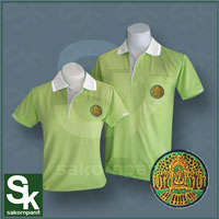 โปโล สีเขียวตอง ปกขาว ตรากรมป่าไม้*